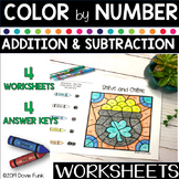 St. Patrick's Day Math - Addition Subtraction Solve and Co