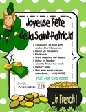 St. Patrick's Day Activities and Fun Stuff all in FRENCH f