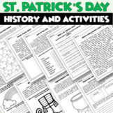 St. Patrick's Day Activities and History | NO PREP Worksheets