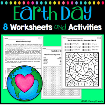 Earth Day Activities and Worksheets by Merry Friends | TpT