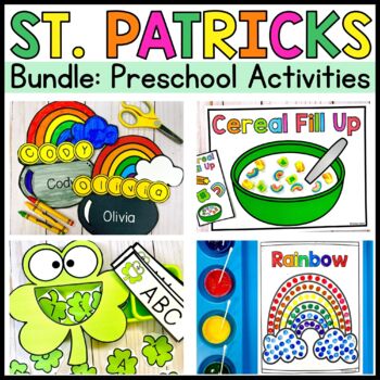 Preview of St Patricks Day Activity BUNDLE Preschool PreK and Kindergarten