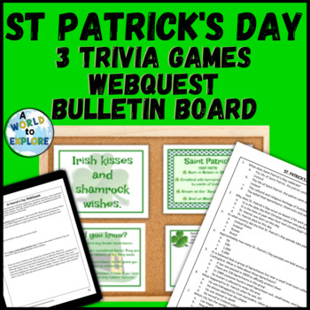 Preview of St Patrick's Day Activity BUNDLE with a Bulletin Board Set