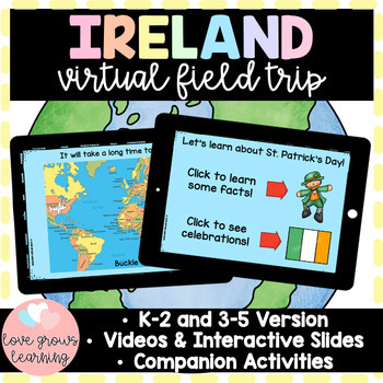 Preview of St Patricks Day Activity Ireland Virtual Field Trip