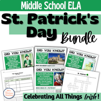 Preview of St. Patrick's Day Activities Bundle Middle School
