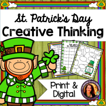 Preview of St. Patrick's Day Writing Activities for Literacy Centers PRINT & DIGITAL