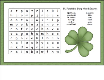 Preview of St. Patrick's Day Activity Set for the SMART Board