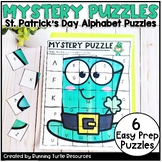 St. Patricks Day Mystery Puzzles, March Letter Matching an