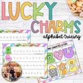 St Patricks Day Alphabet Tracing Cards Lucky Charms