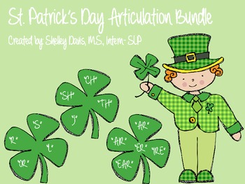 Preview of St. Patrick's Day Articulation Pack Bundle- SH, CH, TH, R, S, and L