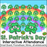 St. Patrick's Day Activity Smart Board Attendance with Opt