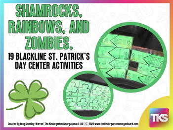 Preview of St. Patrick's Day Blackline Math and Literacy Centers