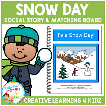 Preview of Snow Day Social Story Special Education