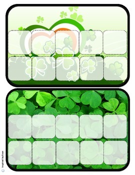 Preview of "St. Patrick's Day" Behavior Token Boards for Autism