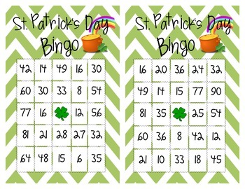 St. Patrick's Day Bingo Game by Thoughts from Third Grade | TpT