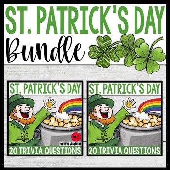 Preview of St Patricks Day Boom Cards Trivia with Audio Options How to Catch a Leprechaun