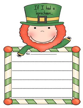 St. Patrick's Day Bulletin Board and Writing Activity -If I Had a ...