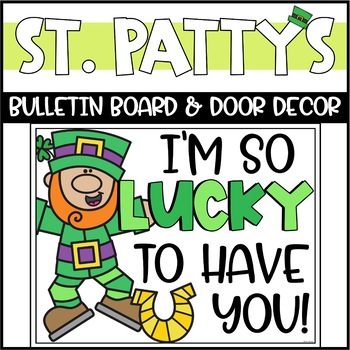 Preview of St Patricks Day Bulletin Board or Door Decoration