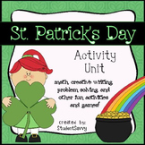 St Patrick's Day Writing Prompts Activities Math Centers 3