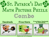 St. Patrick's Day Bundle: THREE Fraction, Decimals, and Pe