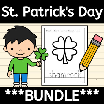 Preview of St Patricks Day Bundle for Preschool, Kindergarten Autism Special Education, ABA