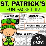 St. Patricks Day Busy Packet  - Fun March Morning Work Feb