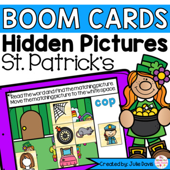 Preview of St Patricks Day CVC Words | Digital Game Boom Cards