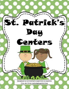 Preview of St. Patrick's Day Centers: Math, Literacy, and Art Activities