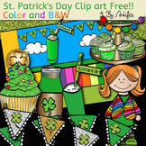 St. Patrick's Day Clip Art free!! color and B&W.