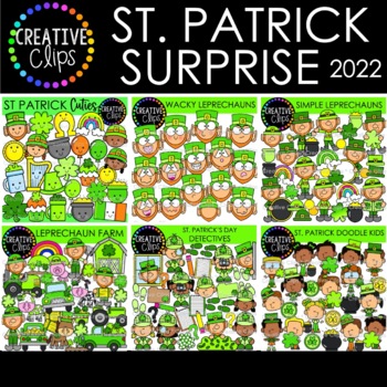 Preview of St Patricks Day Clipart Bundle 2022 ($29.75 Value!)