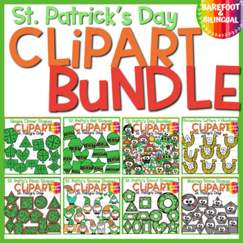 Preview of St Patricks Day Clipart Bundle | 2D Shapes, Number & Letter Clipart