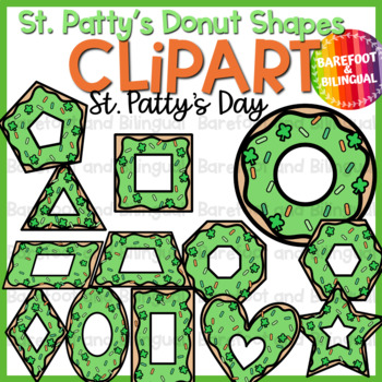 Preview of St Patricks Day Clipart - Donut Shapes - St. Patrick's Day Clip Art