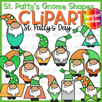 Preview of St Patricks Day Clipart - Gnome Shapes - St. Patrick's Day Clip Art