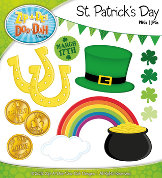 Preview of St. Patrick's Day Clipart {Zip-A-Dee-Doo-Dah Designs}