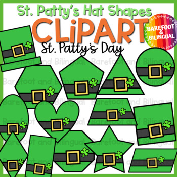 Preview of St Patricks Day Clipart - St Patricks Hat Shapes - St. Patrick's Day Clip Art
