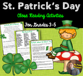 St. Patrick's Day Close Reading w/ Song Lyrics for 3rd-5th Grades