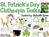 St. Patrick's Day Clothespin Tasks