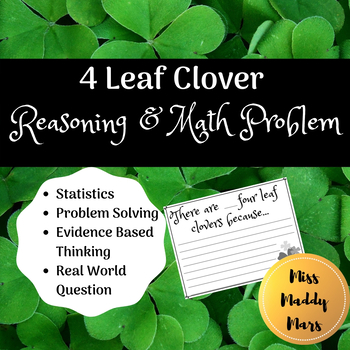 Preview of St. Patricks Critical Thinking Math/ Probability Problem & Lesson