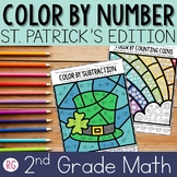 St. Patricks Day Color By Number | Subtraction with Regrou