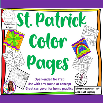 Preview of St Patricks Day Color Pages & Granny Eats A Clover