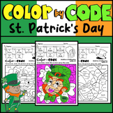 St Patricks Day Color by Code | March Sight Word Activities