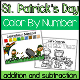 St. Patrick's Day Color by Number Differentiated (Numbers 
