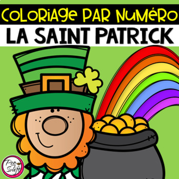 St Patrick S Day Colour By Number French La Saint Patrick Tpt