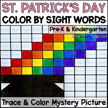 Preview of St. Patricks Day Coloring Sheets | Color by Sight Words