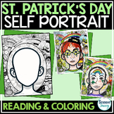 St Patricks Day Coloring Pages Self Portrait Template Self