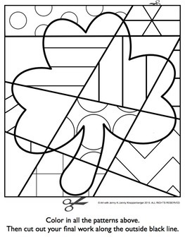 free st patrick's day coloring sheet  st patrick's day