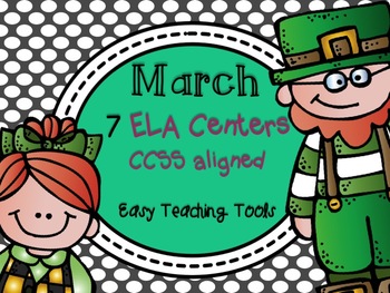 Preview of St. Patrick's Day Common Core Aligned ELA Centers {7}