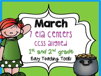Preview of St. Patrick's Day Common Core Aligned ELA Centers for 1st & 2nd {7}