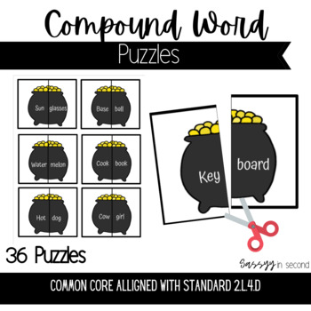 Preview of St Patricks Day Compound Word Puzzle 