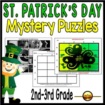 Preview of St Patricks Day Coordinate Graphing Picture Activities 2nd and 3rd Grade