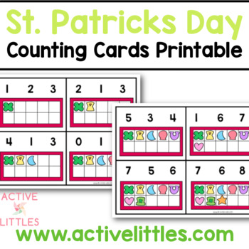 Preview of St. Patricks Day Counting Preschool Printable